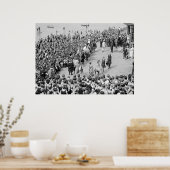 Beauty-Wettbewerb für Badegewässer in den 20er Jah Poster (Küche)