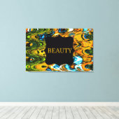 Beauty Wirbel Wall Leinwand (Insitu (Holzboden))