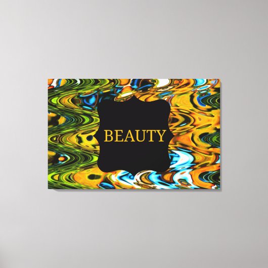 Beauty Wirbel Wall Leinwand (Vorderseite)
