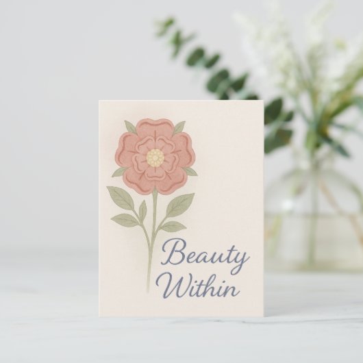 Beauty Within — Key chain Postkarte (Stehend Vorderseite)