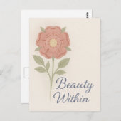 Beauty Within — Key chain Postkarte (Vorne/Hinten)