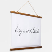 Beauty Wood Topped Wall Tapestry Wandteppich Mit Holzrahmen (Gewinkelt)