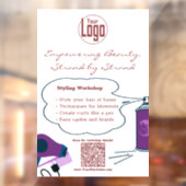 Beauty-Workshop Fensteraufkleber (Blatt 2)