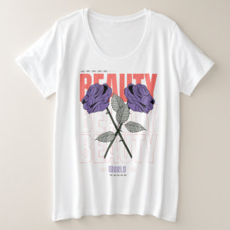 Beauty World Shirt - Gothic Rose Ästhetisches Desi