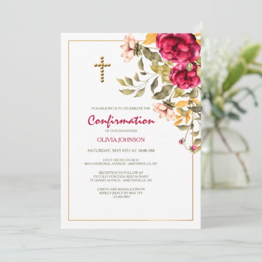 Beautybestätigung Einladung (Stehend Vorderseite)