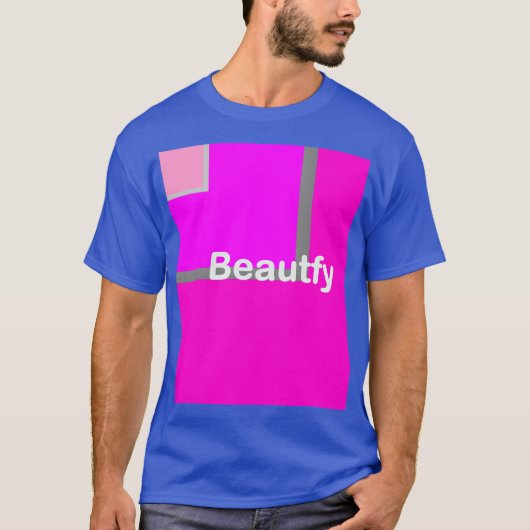 Beautyblau Männer oder Frauen T-Shirt (Vorderseite)