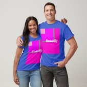 Beautyblau Männer oder Frauen T-Shirt (Unisex)