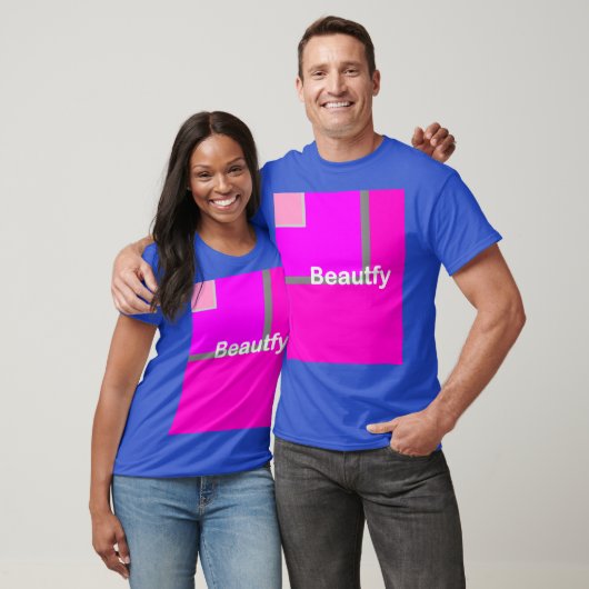 Beautyblau Männer oder Frauen T-Shirt (Unisex)