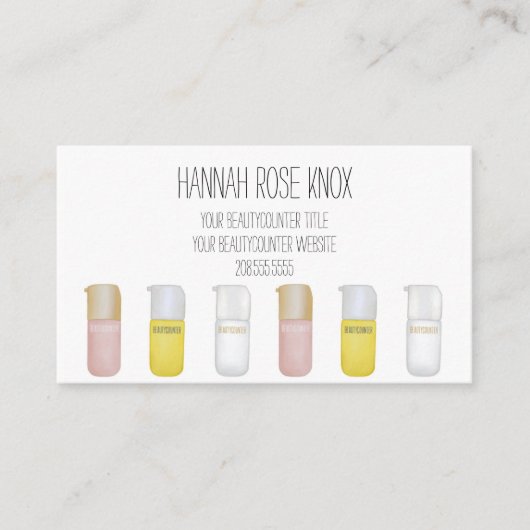 Beautycounter Consultant Product Business Card Visitenkarte (Vorderseite)