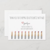 Beautycounter Hand gezeichnet Dankeskarte (Vorne/Hinten)