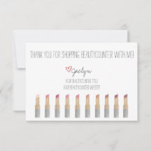 Beautycounter Hand gezeichnet Dankeskarte
