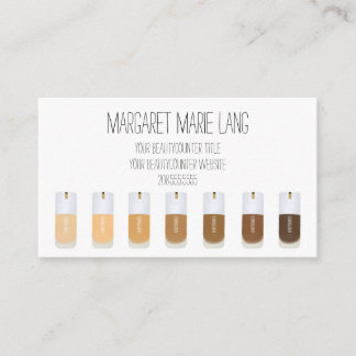 Beautycounter Hand gezeichnet Skin Twin Business C Visitenkarte