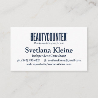 Beautycounter Scratch Off Cards Visitenkarte