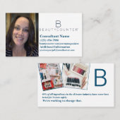 Beautycounter Visitenkarte mit Tatsache (Vorne/Hinten)
