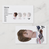 BeautySchoolHeadsLinedUp, Name, Adresse 1, Addr… Visitenkarte (Vorne/Hinten)