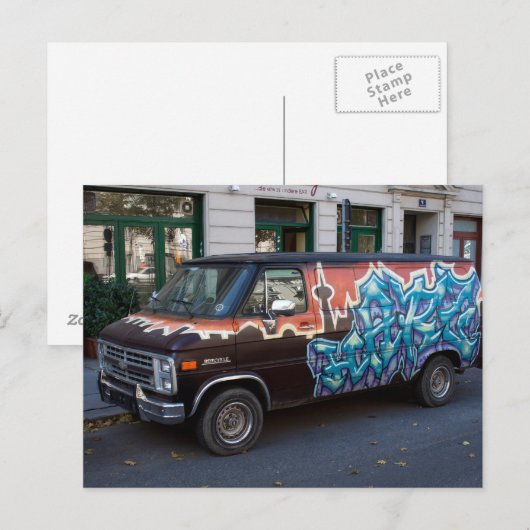 Beauville Van Postkarte (Vorne/Hinten)