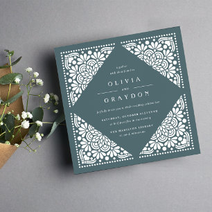 Beaux Arts Square Einladung zur Hochzeit   Spruce