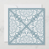 Beaux Arts Square Einladung zur Hochzeit | Tourmal (Rückseite)