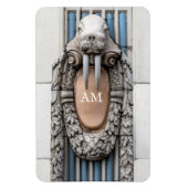 Beaux Arts Walrus Skulptur Custom Monogram Magnet (Vertikal)
