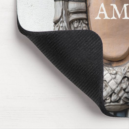 Beaux Arts Walrus Skulptur Custom Monogram Mousepad (Ecke)