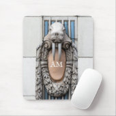 Beaux Arts Walrus Skulptur Custom Monogram Mousepad (Mit Mouse)