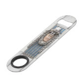 Beaux Arts Walrus Skulptur Custom Monogram Speed Flaschenöffner (Vorderseite Schrägansicht)