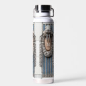 Beaux Arts Walrus Skulptur Custom Monogram Trinkflasche (Rückseite)