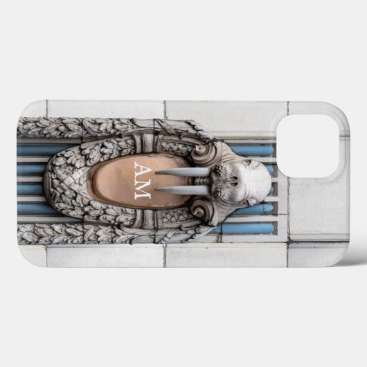 Beaux Arts Walrus Skulptur Custom Monogramm Case-Mate iPhone Hülle (Rückseite (Horizontal))