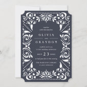 Beaux Arts Wedding Einladung | Tinte (Vorderseite)