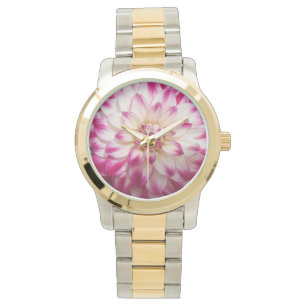 Beaux"Gaye Elise Beda", "Pink Blume", Taschen Armbanduhr