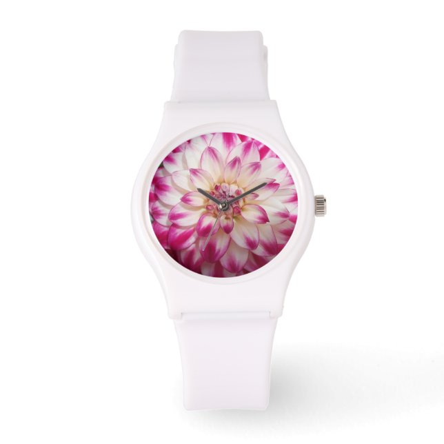 Beaux"Gaye Elise Beda", "Pink Blume", Taschen Armbanduhr (Vorderseite)
