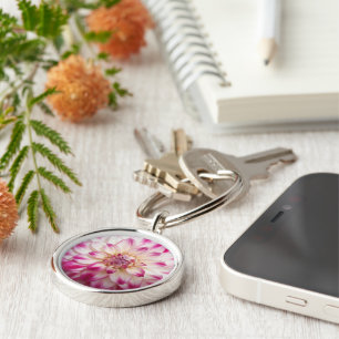 Beaux"Gaye Elise Beda", "Pink Blume", Taschen Schlüsselanhänger