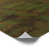 Beaux - Landschaft mit Gebäude Poster (Ecke)