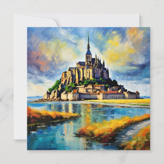 BEAUX Le Mont-Saint Michel Feiertagskarte (Vorderseite)