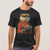 Beaver Animal Motif Artwork Beaver T-Shirt (Vorderseite)