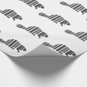 BEAVER BAR CODE - Muster für Tierstrichcode Geschenkpapier (Ecke)