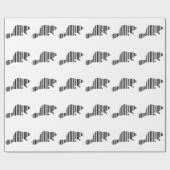 BEAVER BAR CODE - Muster für Tierstrichcode Geschenkpapier (Flach)