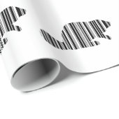 BEAVER BAR CODE - Muster für Tierstrichcode Geschenkpapier (Rolleneckpunkt)