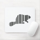 BEAVER BAR CODE - Muster für Tierstrichcode Mousepad (Mit Mouse)