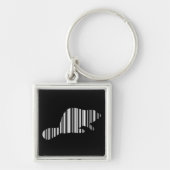 BEAVER BAR CODE - Muster für Tierstrichcode Schlüsselanhänger (Vorne)