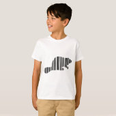 BEAVER BAR CODE - Muster für Tierstrichcode T-Shirt (Vorne ganz)