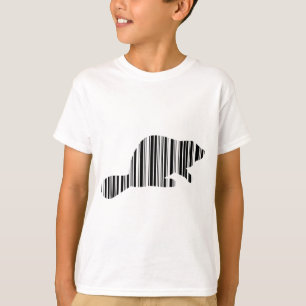 BEAVER BAR CODE - Muster für Tierstrichcode T-Shirt