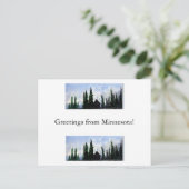 Beaver Bay Banner Postkarte (Stehend Vorderseite)