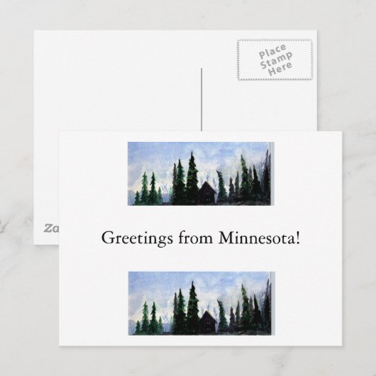 Beaver Bay Banner Postkarte (Vorne/Hinten)