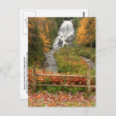 Beaver Brook Falls Colebrook Postkarte (Vorne/Hinten)