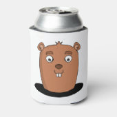 Beaver coming out of a hole dosenkühler (Kanne Rückseite)