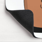 Beaver coming out of a hole mousepad (Ecke)