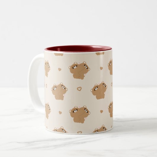 Beaver Couple Tasse (Vorderseite Links)