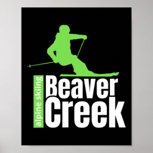 Beaver Creek Alpin Skifahren Wintersport Poster