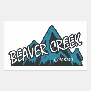 Beaver Creek Colorado Berge Rechteckiger Aufkleber
